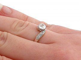 antique diamond twist ring