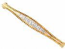1.22 ct Diamond and 15 ct Yellow Gold Bangle - Antique Victorian