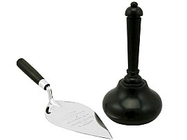 Silver Trowel and Mallet 