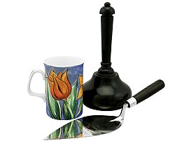 Silver Trowel and Mallet  with Mug