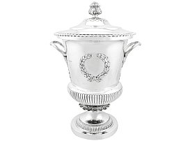 Sterling Silver Presentation Cup and Cover - Antique Edwardian (1909)