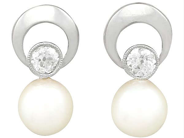 Cultured Pearl Earrings 14ct Gold