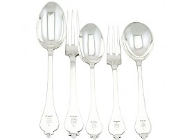 Sterling Silver Canteen of Cutlery for Twelve Persons - Antique (1917) and Vintage (1968)