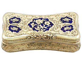 Antique Gold Box with Enamel