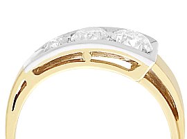 vintage yellow gold and diamond ring