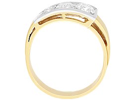 vintage yellow gold and diamond ring