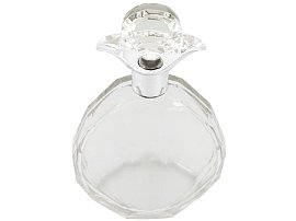 Art Deco silver and glass decanter