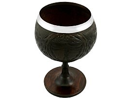 Antique Large Coconut Cup