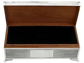 Sterling Silver Cigarette/Jewellery Box by Harman Brothers - Vintage Elizabeth II (1979)