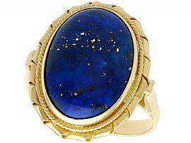 Vintage Lapis Lazuli Gold Ring