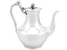 Sterling Silver Coffee Pot - Antique Victorian (1851)