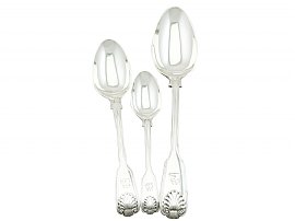 Sterling Silver Canteen of Cutlery for Six Persons by George Adams  - Antique Victorian (1846)