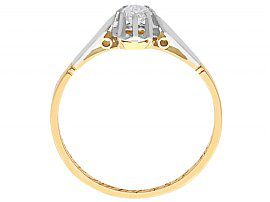 Vintage Gold Solitaire Engagement Ring 