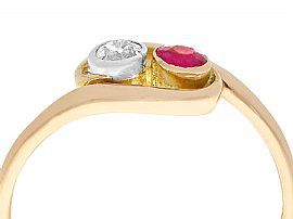 gold ruby and diamond ring