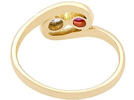 ruby diamond twist ring for sale