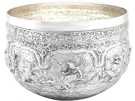 Burmese Silver Thabeik Bowl