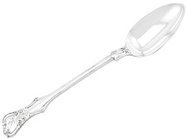 Sterling Silver Victoria Pattern Gravy Spoon by George Adams - Antique Victorian (1862); A8601