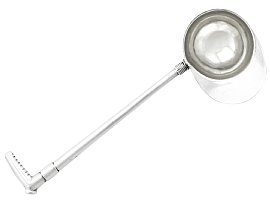 Victorian silver salt spoon