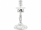 Sterling Silver 'Harlequin' Taperstick by William Cafe - Antique George III (1765)