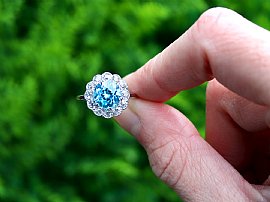 Zircon and Diamond Ring Outside