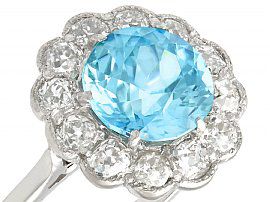 Zircon and Diamond Ring