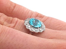 Zircon and Diamond Ring Wearing