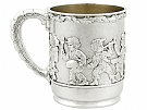 American Sterling Silver Christening Mug by Tiffany & Co - Antique 1879