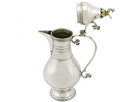 Turkish Silver Coffee Jug - Antique Circa 1910