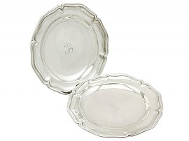 Spanish Silver Plates - Antique Circa 1810