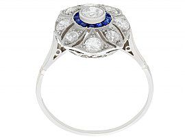 sapphire and diamond cress ring for sale