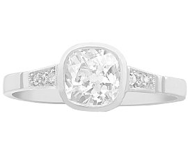 1920s Antique Old European Cut Diamond Engagement Ring