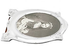 sterling silver photograph frame flat front