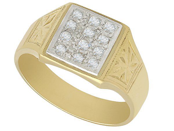 Diamond Set Signet Ring | Gents Jewellery | AC Silver