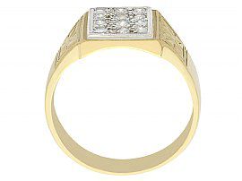 diamond signet ring for gents