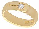 0.19 ct Diamond and 18 ct Yellow Gold Wedding Band - Antique Victorian