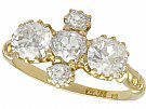 3.32 ct Diamond and 18 ct Yellow Gold Dress Ring - Antique Victorian