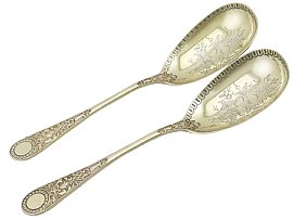 Sterling Silver Fruit Serving Set by Sibray, Hall & Co - Antique Victorian (1881)
