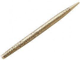 9 ct Gold Pencil - Vintage Elizabeth II (1968)