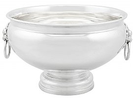 antique silver footed bowl