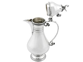 Antique Silver Coffee Jug For Sale