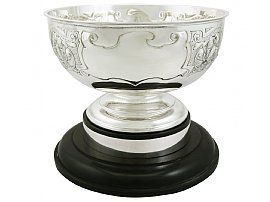 Sterling Silver Presentation Bowl by James Deakin & Sons - Antique Edwardian (1902)