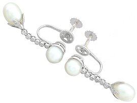 pearl drop earrings 1900s