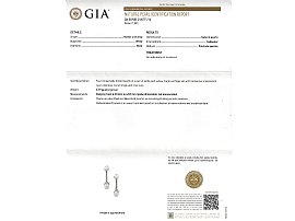 GIA certified pearl drop earrings