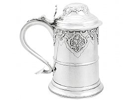 Sterling Silver Quart Tankard by Dorothy Langlands - Antique Circa 1810