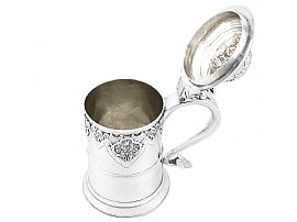 Sterling Silver Quart Tankard by Dorothy Langlands - Antique Circa 1810