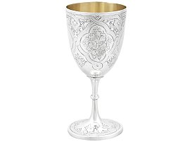 Silver Victorian Goblet