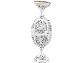 Russian Silver Egg Cups - Antique Circa 1905
