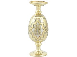 Russian Silver Gilt Egg Cups - Antique Circa 1890