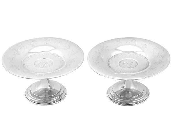 Pair of Silver Tazza