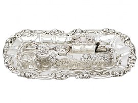 Sterling Silver Wick Trimmers and Snuffer Tray - Antique William IV (1833)